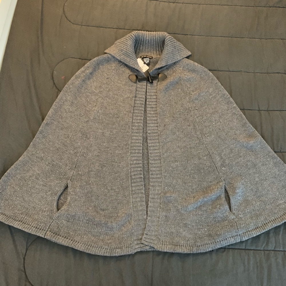 Gray Sweater Cape